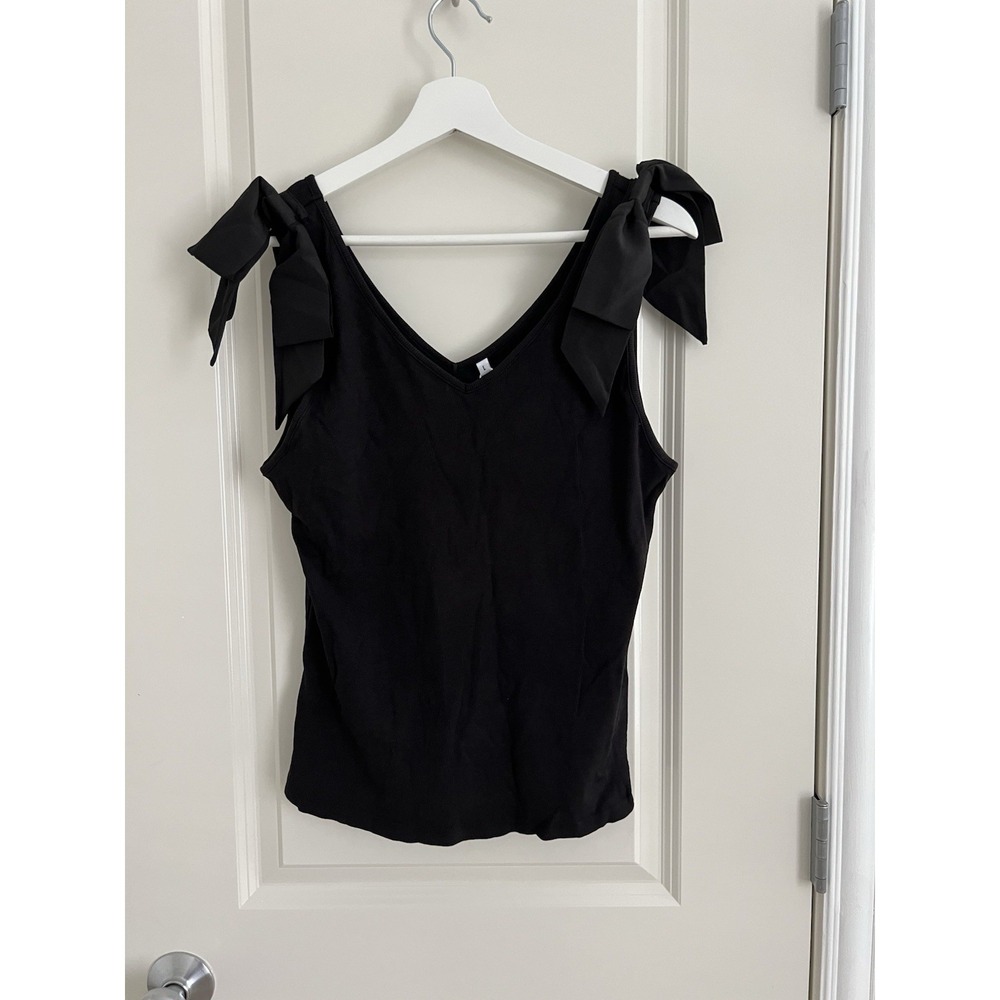 NWT Bow-Tie Tank Top Black Size L